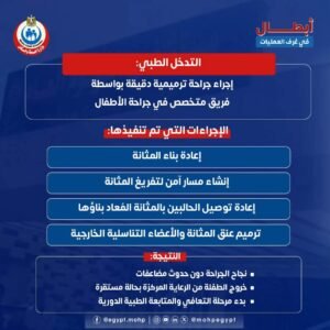 جراحة دقيقة تنقذ طفلة فلسطينية من تشوه نادر بالمثانة