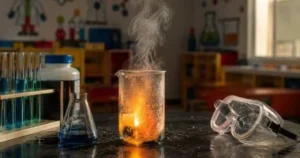 تجربة كيميائية تتحول إلى كارثة.. إصابة 4 أطفال داخل حضانة بالتجمع